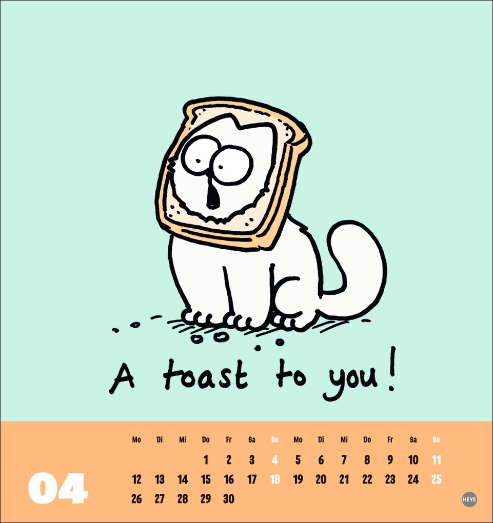 Weitere Ansicht: Simons Katze Postkartenkalender 2027 | Simon Tofield