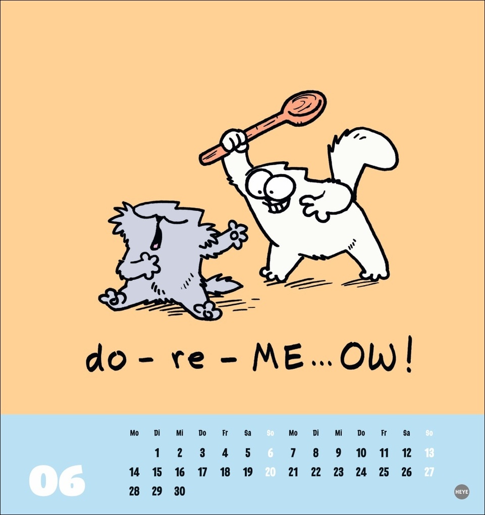 Weitere Ansicht: Simons Katze Postkartenkalender 2027 | Simon Tofield