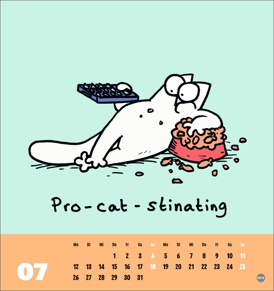 Weitere Ansicht: Simons Katze Postkartenkalender 2027 | Simon Tofield