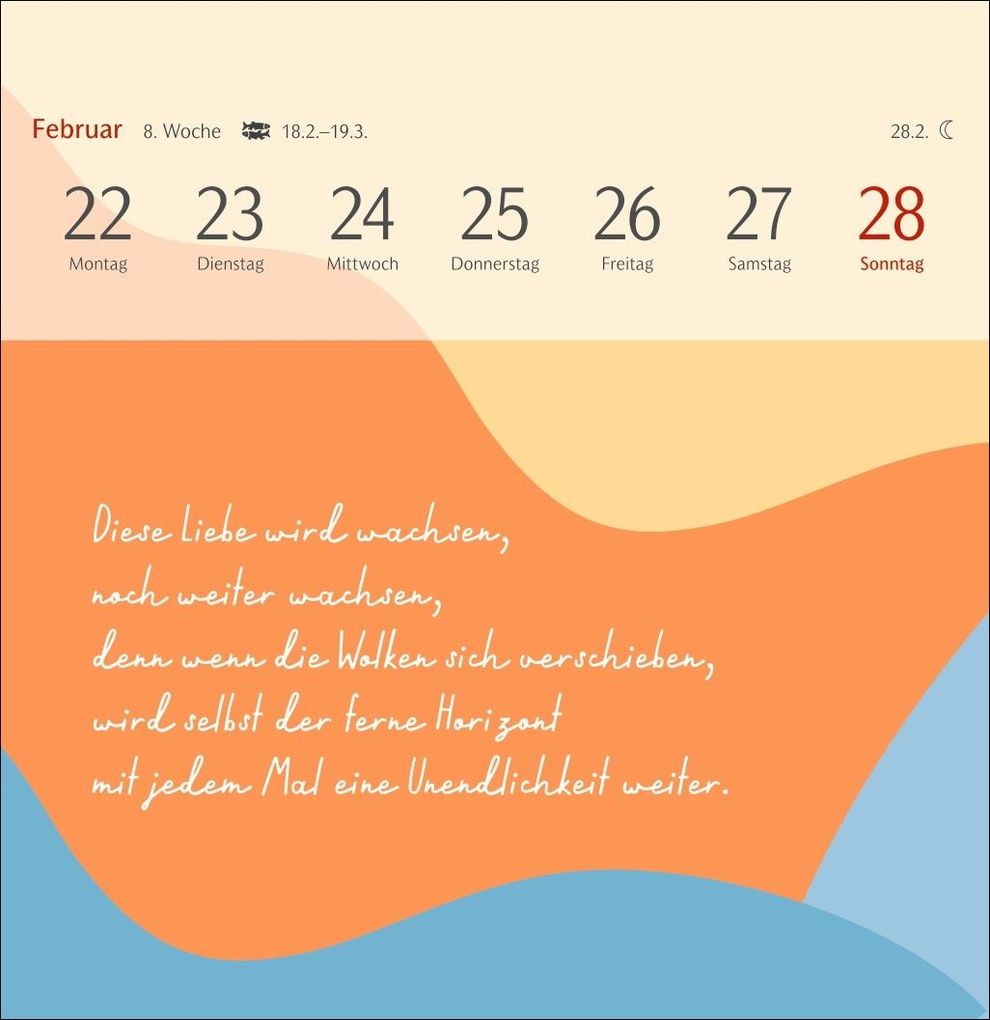 Weitere Ansicht: Clara Louise: Dort, wo die Sterne funkeln Premium-Postkartenkalender 2027 - 53 Postkarten mit poetischen Gedanken | Clara Louise