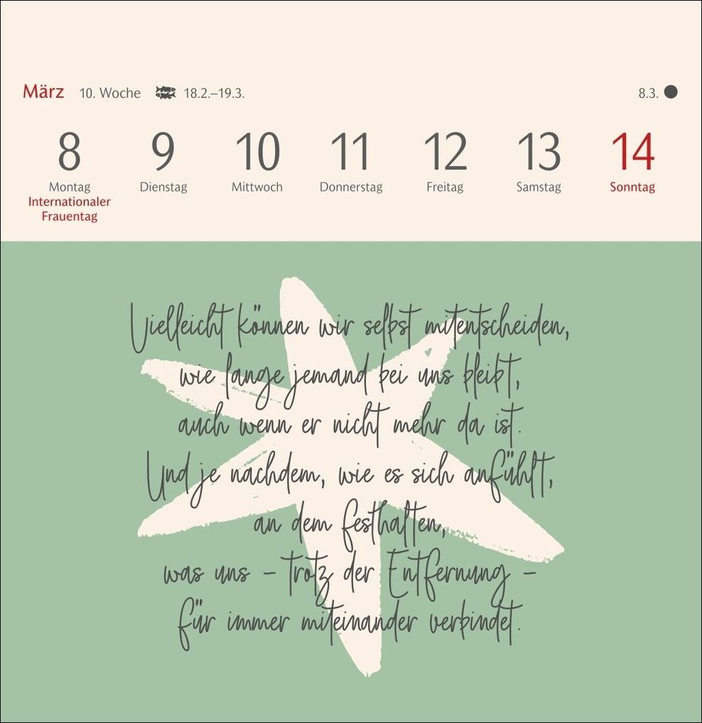 Weitere Ansicht: Clara Louise: Dort, wo die Sterne funkeln Premium-Postkartenkalender 2027 - 53 Postkarten mit poetischen Gedanken | Clara Louise