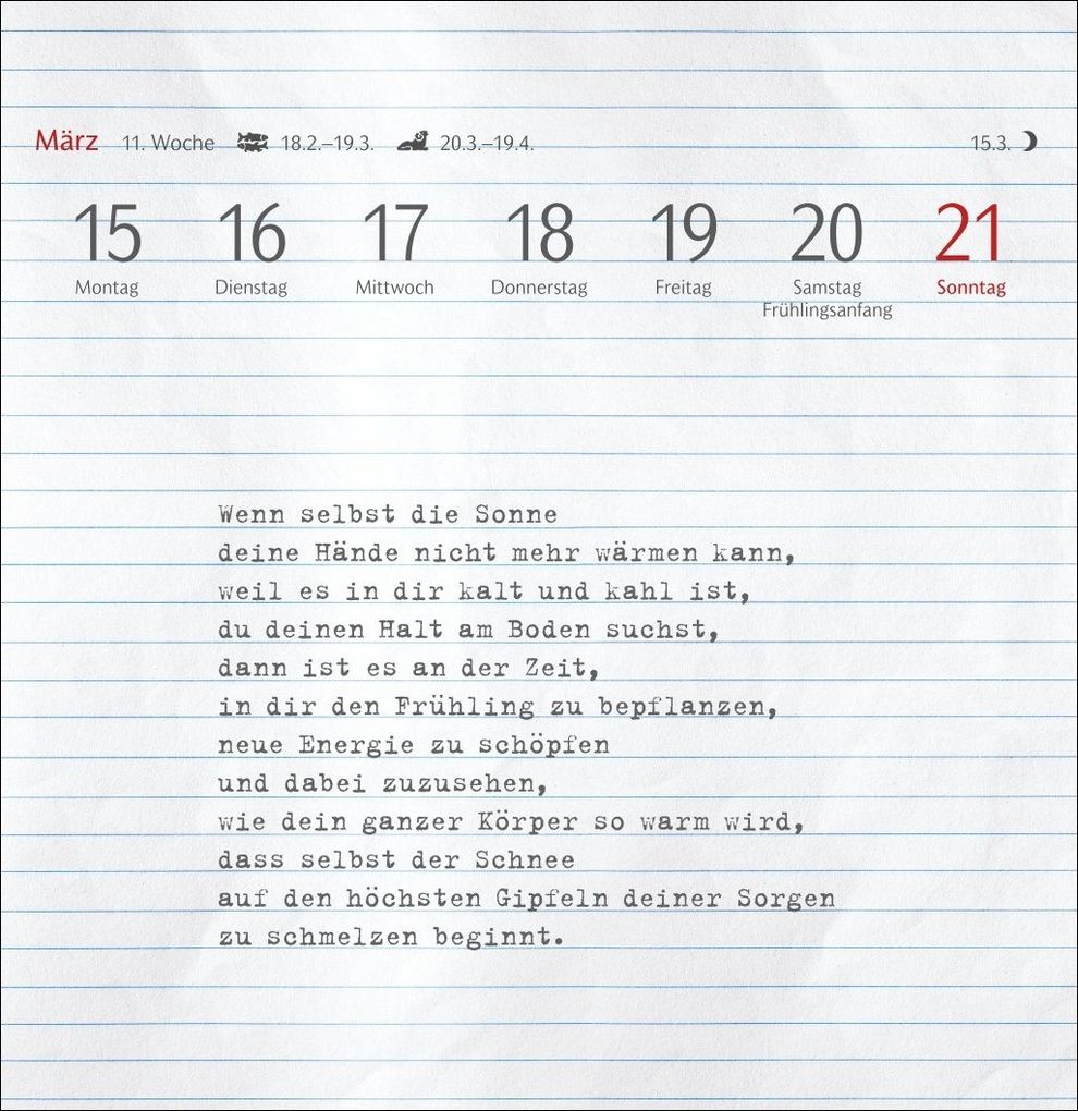 Weitere Ansicht: Clara Louise: Dort, wo die Sterne funkeln Premium-Postkartenkalender 2027 - 53 Postkarten mit poetischen Gedanken | Clara Louise