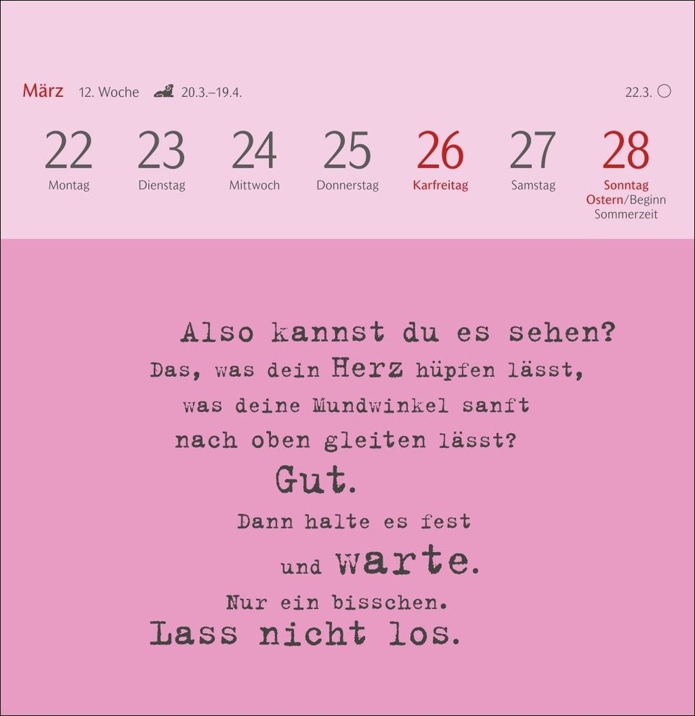 Weitere Ansicht: Clara Louise: Dort, wo die Sterne funkeln Premium-Postkartenkalender 2027 - 53 Postkarten mit poetischen Gedanken | Clara Louise