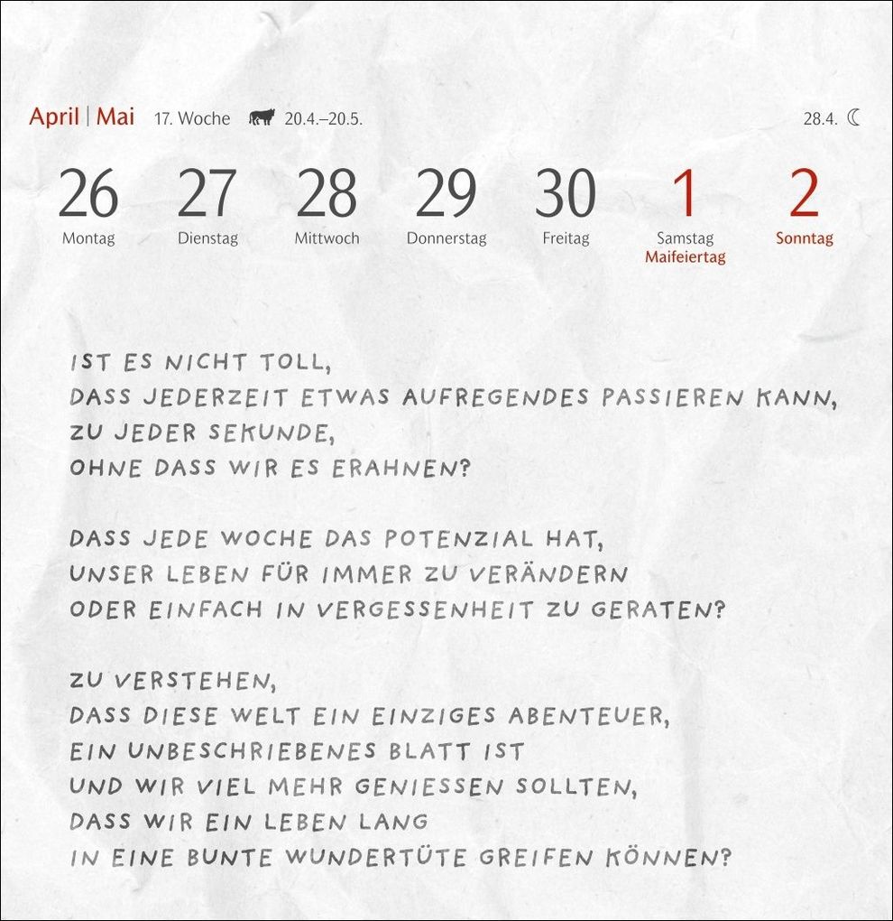 Weitere Ansicht: Clara Louise: Dort, wo die Sterne funkeln Premium-Postkartenkalender 2027 - 53 Postkarten mit poetischen Gedanken | Clara Louise