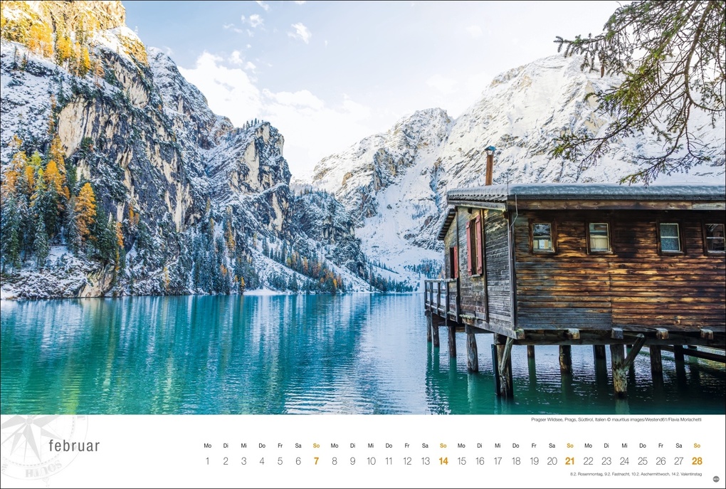 Weitere Ansicht: Südtirol Globetrotter Kalender 2027 - Von romantischen Tälern und schroffer Bergwelt