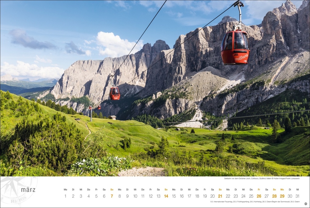Weitere Ansicht: Südtirol Globetrotter Kalender 2027 - Von romantischen Tälern und schroffer Bergwelt