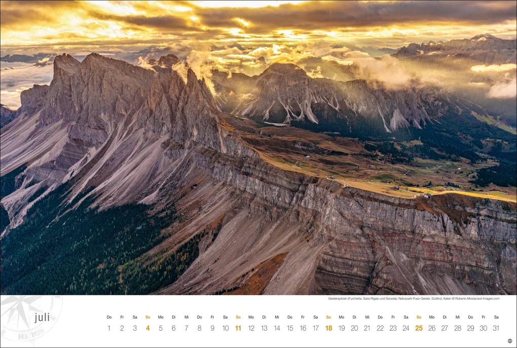 Weitere Ansicht: Südtirol Globetrotter Kalender 2027 - Von romantischen Tälern und schroffer Bergwelt