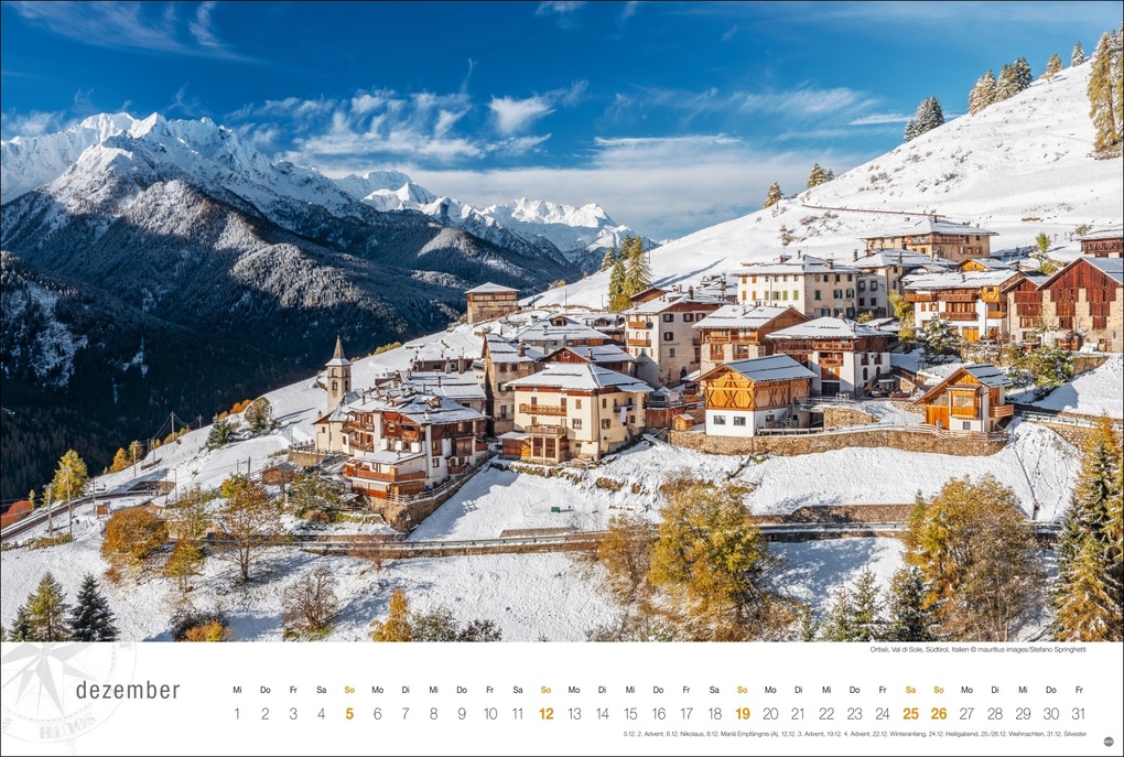 Weitere Ansicht: Südtirol Globetrotter Kalender 2027 - Von romantischen Tälern und schroffer Bergwelt