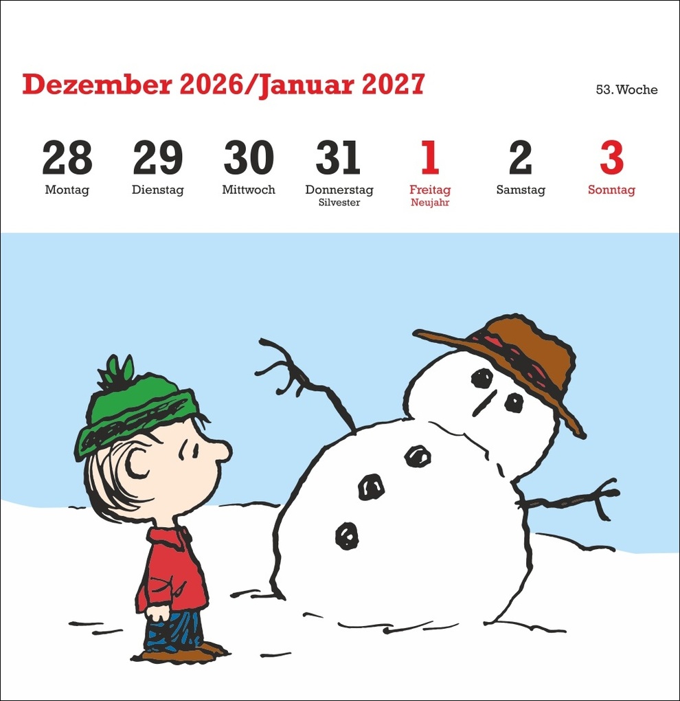 Weitere Ansicht: Peanuts Premium-Postkartenkalender 2027