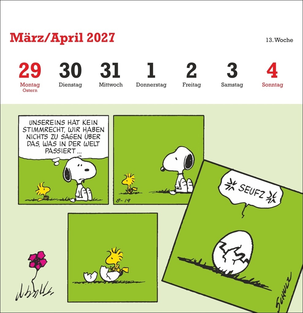 Weitere Ansicht: Peanuts Premium-Postkartenkalender 2027