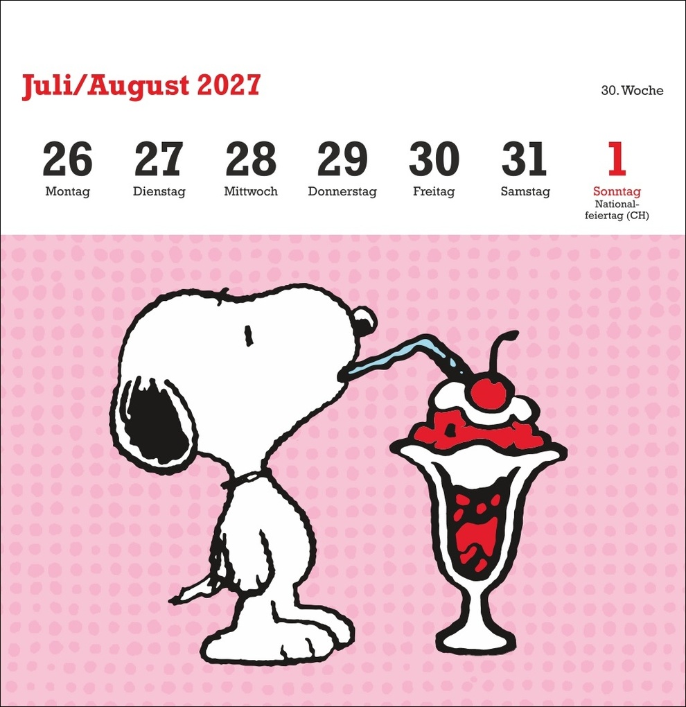 Weitere Ansicht: Peanuts Premium-Postkartenkalender 2027