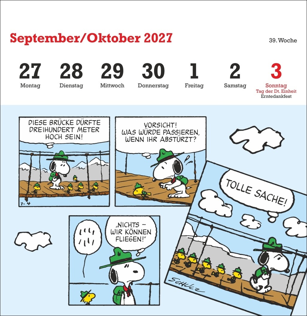 Weitere Ansicht: Peanuts Premium-Postkartenkalender 2027