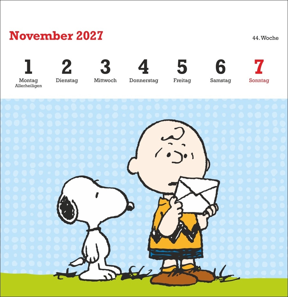 Weitere Ansicht: Peanuts Premium-Postkartenkalender 2027