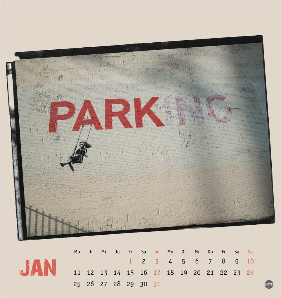 Weitere Ansicht: Banksy Postkartenkalender 2027
