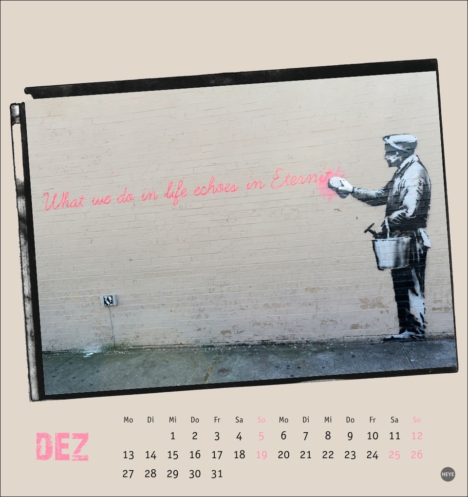 Weitere Ansicht: Banksy Postkartenkalender 2027