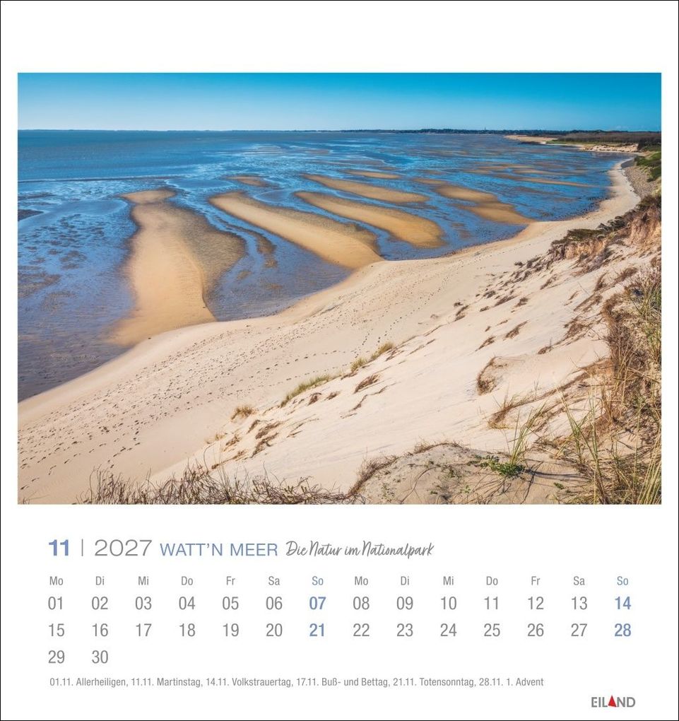Weitere Ansicht: Watt'n Meer Postkartenkalender 2027 - Die Natur im Nationalpark