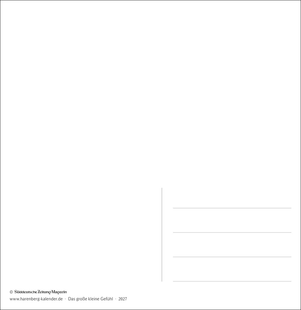 Weitere Ansicht: Das große kleine Gefühl Premium-Postkartenkalender 2027 - 53 Postkarten mit Liebeserklärungen an alltägliche Momente