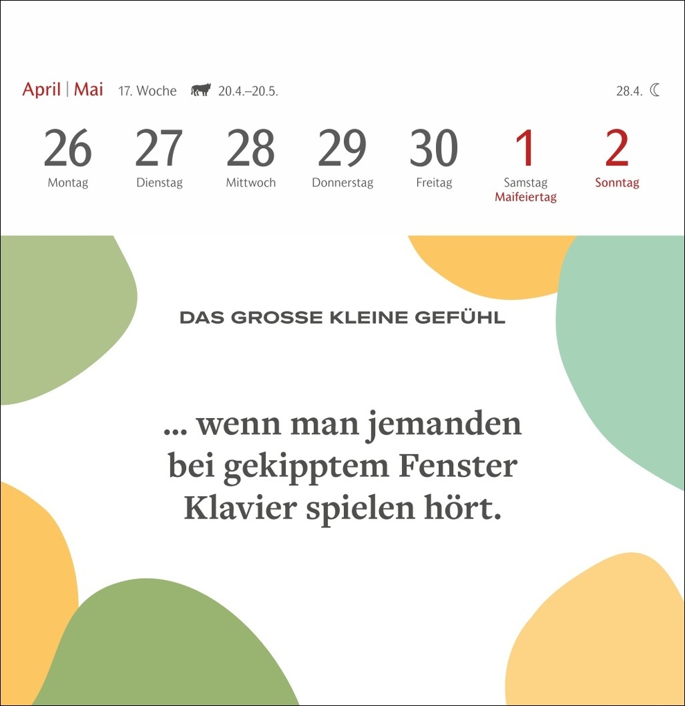 Weitere Ansicht: Das große kleine Gefühl Premium-Postkartenkalender 2027 - 53 Postkarten mit Liebeserklärungen an alltägliche Momente