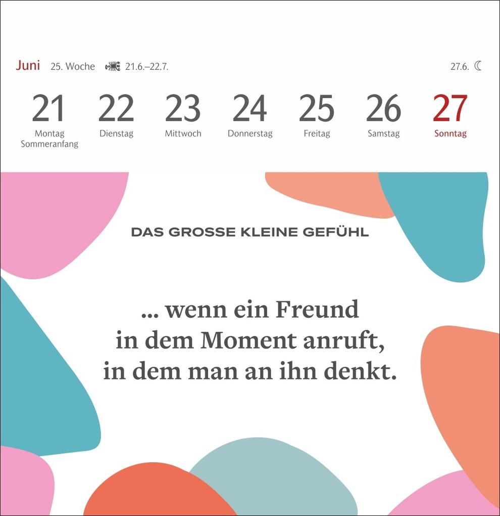 Weitere Ansicht: Das große kleine Gefühl Premium-Postkartenkalender 2027 - 53 Postkarten mit Liebeserklärungen an alltägliche Momente