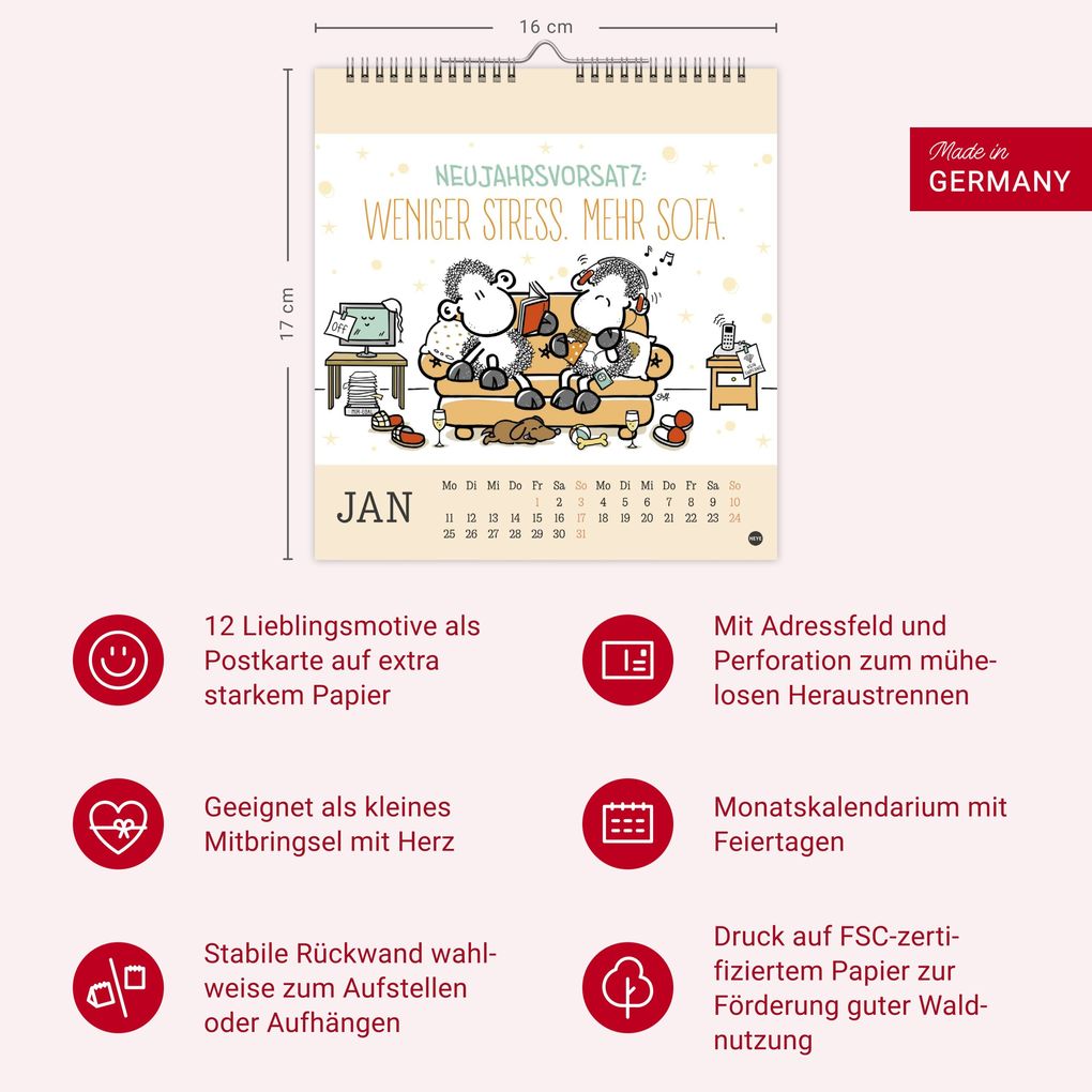 Weitere Ansicht: sheepworld Postkartenkalender 2027