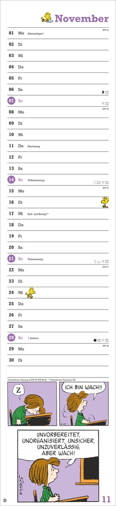 Weitere Ansicht: Peanuts Superlangplaner 2027