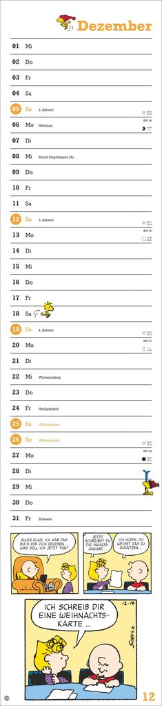 Weitere Ansicht: Peanuts Superlangplaner 2027