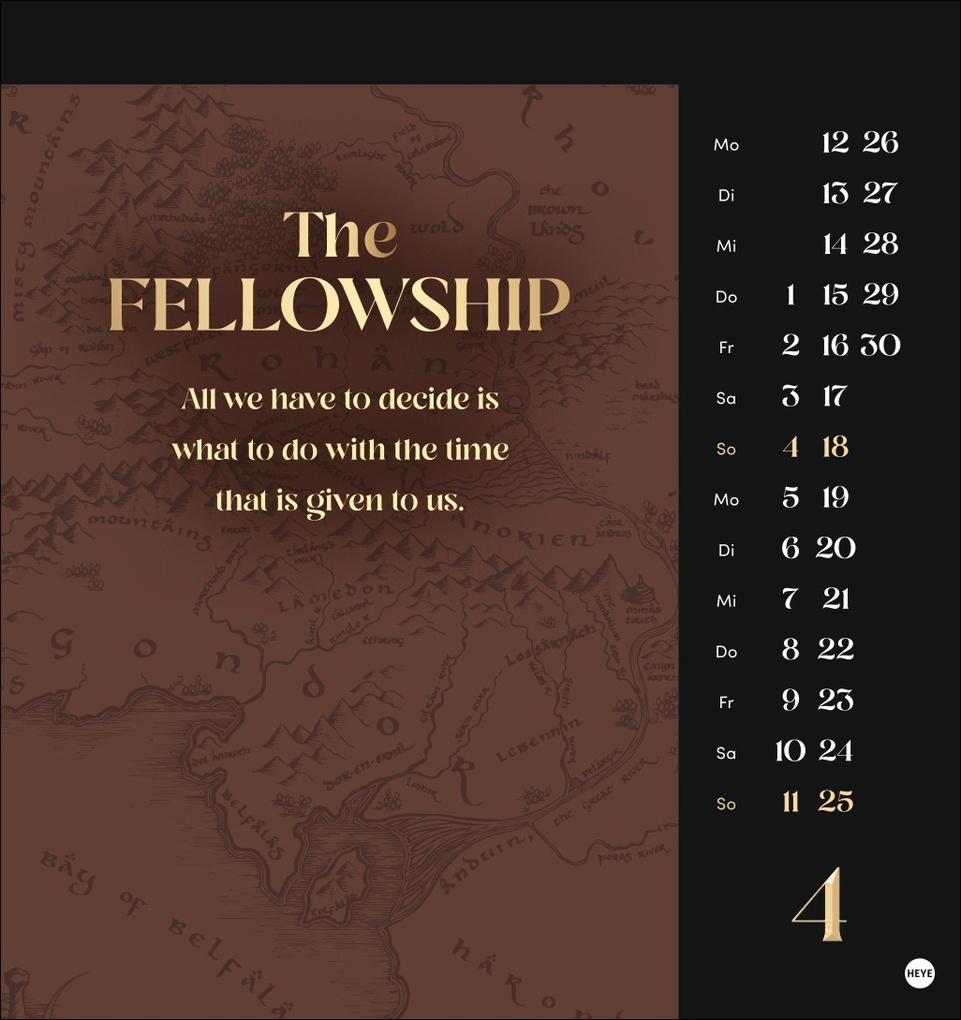 Weitere Ansicht: Herr der Ringe Postkartenkalender 2027