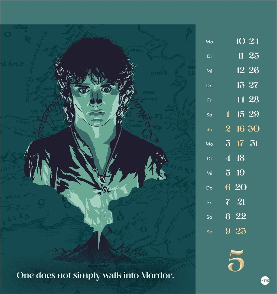 Weitere Ansicht: Herr der Ringe Postkartenkalender 2027