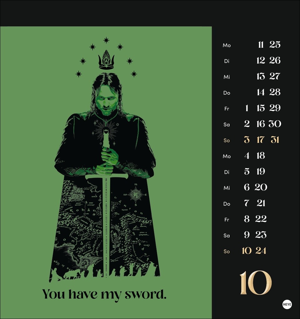 Weitere Ansicht: Herr der Ringe Postkartenkalender 2027