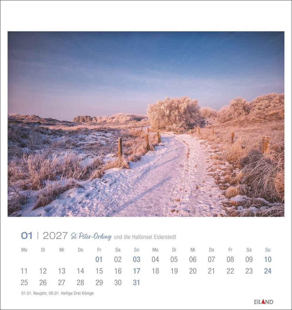 Weitere Ansicht: St. Peter-Ording und die Halbinsel Eiderstedt Postkartenkalender 2027 - und die Halbinsel Eiderstedt