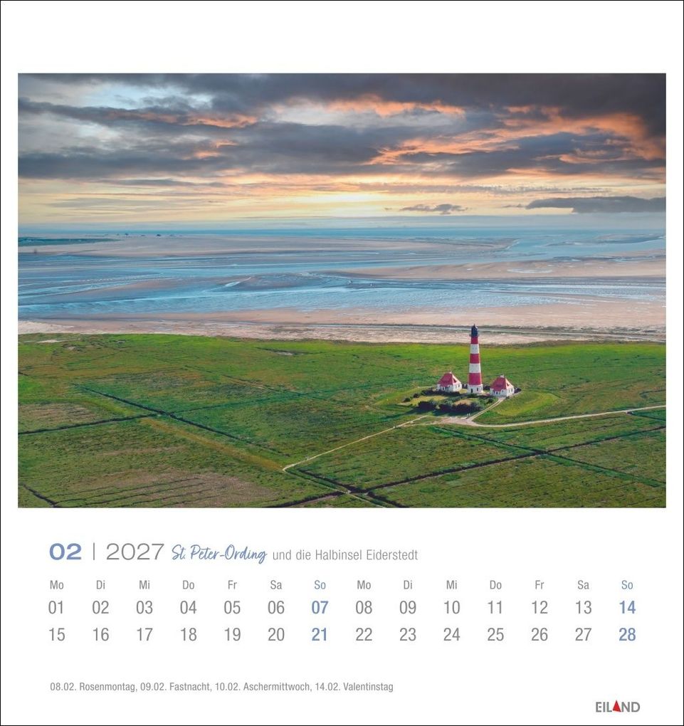 Weitere Ansicht: St. Peter-Ording und die Halbinsel Eiderstedt Postkartenkalender 2027 - und die Halbinsel Eiderstedt