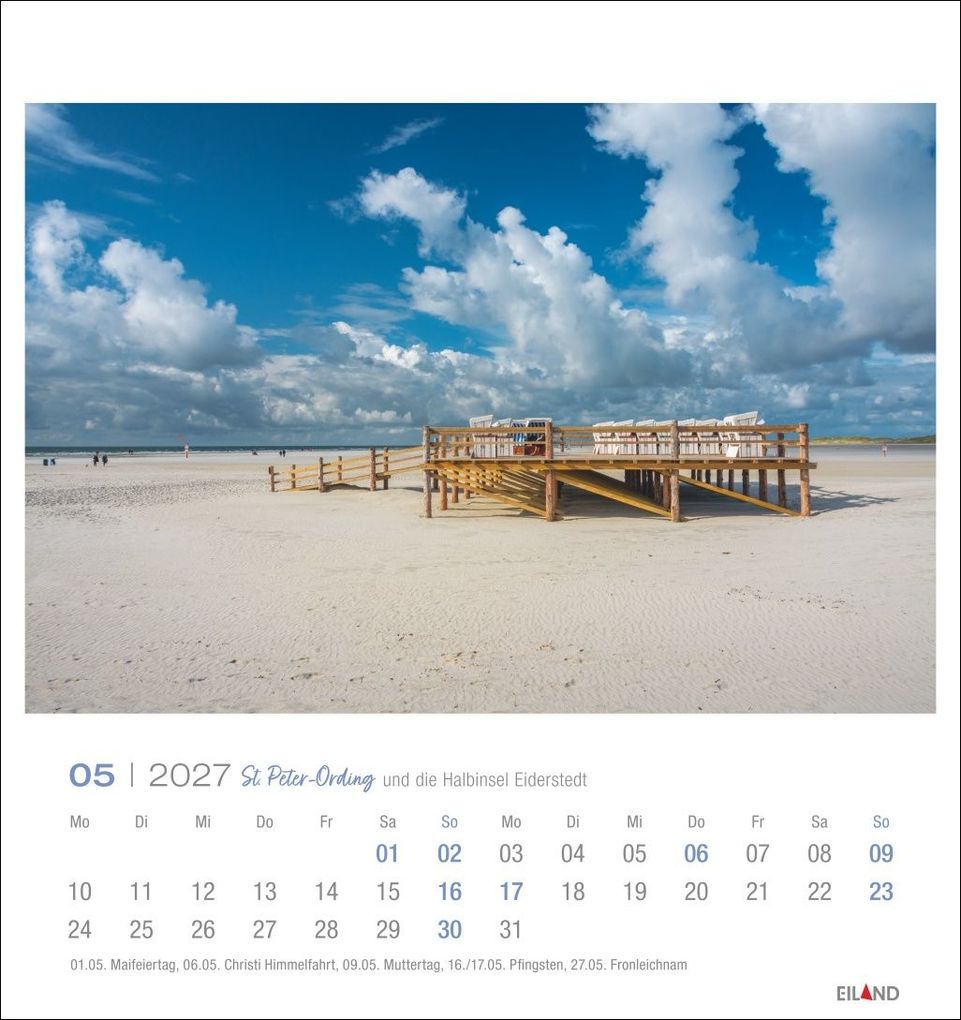 Weitere Ansicht: St. Peter-Ording und die Halbinsel Eiderstedt Postkartenkalender 2027 - und die Halbinsel Eiderstedt