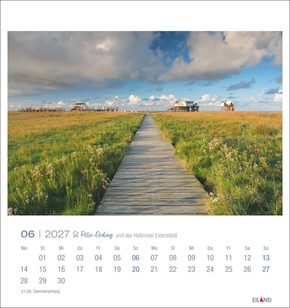 Weitere Ansicht: St. Peter-Ording und die Halbinsel Eiderstedt Postkartenkalender 2027 - und die Halbinsel Eiderstedt