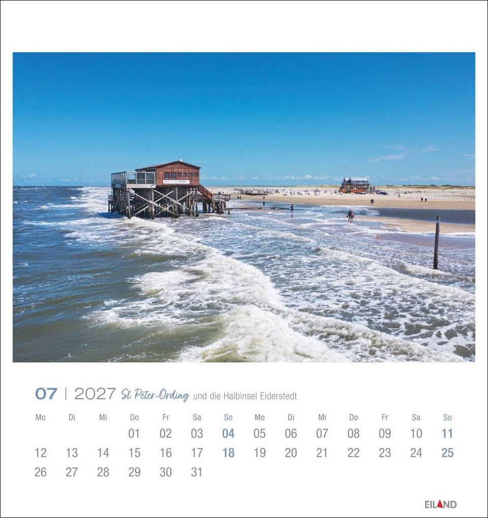 Weitere Ansicht: St. Peter-Ording und die Halbinsel Eiderstedt Postkartenkalender 2027 - und die Halbinsel Eiderstedt