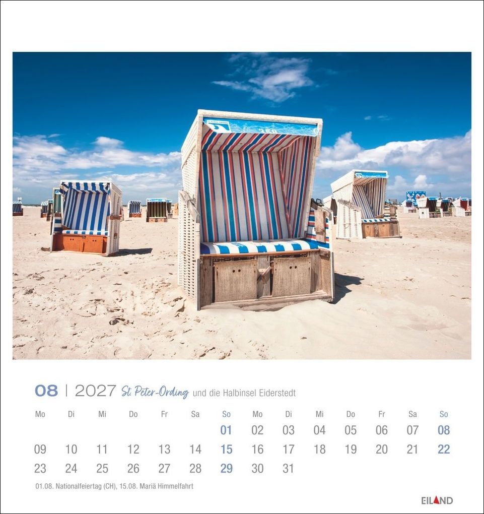 Weitere Ansicht: St. Peter-Ording und die Halbinsel Eiderstedt Postkartenkalender 2027 - und die Halbinsel Eiderstedt