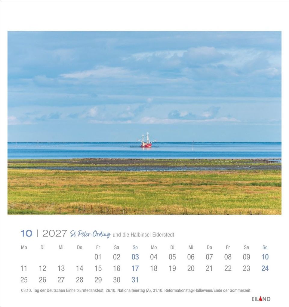 Weitere Ansicht: St. Peter-Ording und die Halbinsel Eiderstedt Postkartenkalender 2027 - und die Halbinsel Eiderstedt