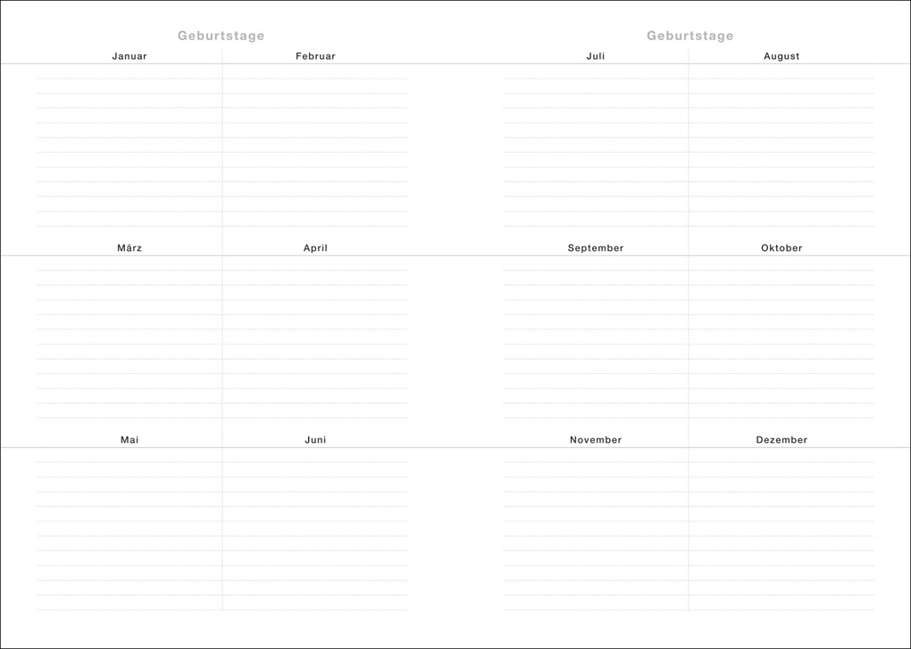 Weitere Ansicht: Terminer A6, Struktur schwarz 2027