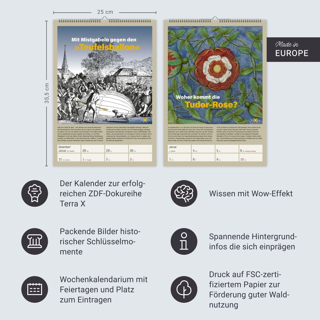 Weitere Ansicht: Terra X History Wochenplaner 2027