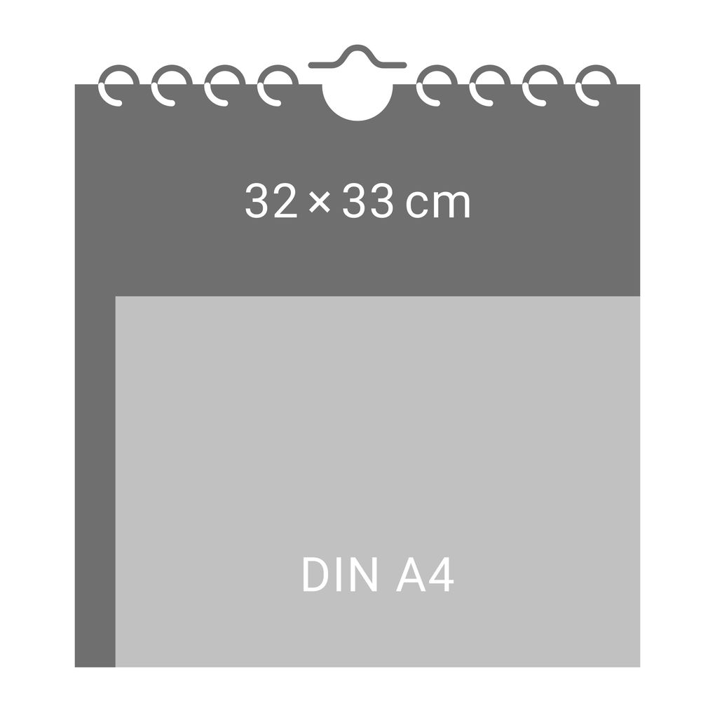 Weitere Ansicht: Premium-Bastelkalender schwarz groß 2027