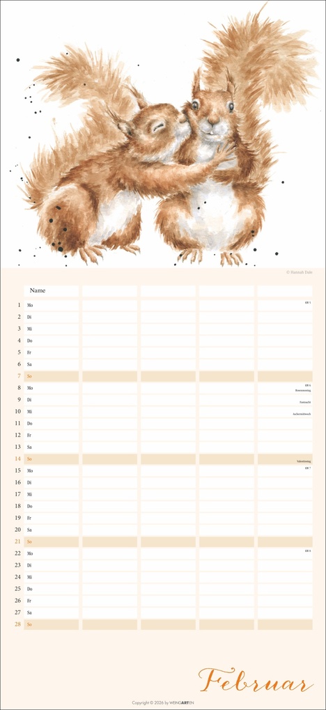 Weitere Ansicht: Happy Family Familienplaner 2027 | Hannah Dale