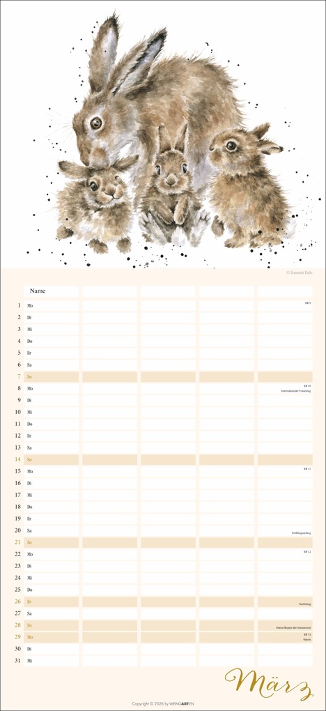 Weitere Ansicht: Happy Family Familienplaner 2027 | Hannah Dale