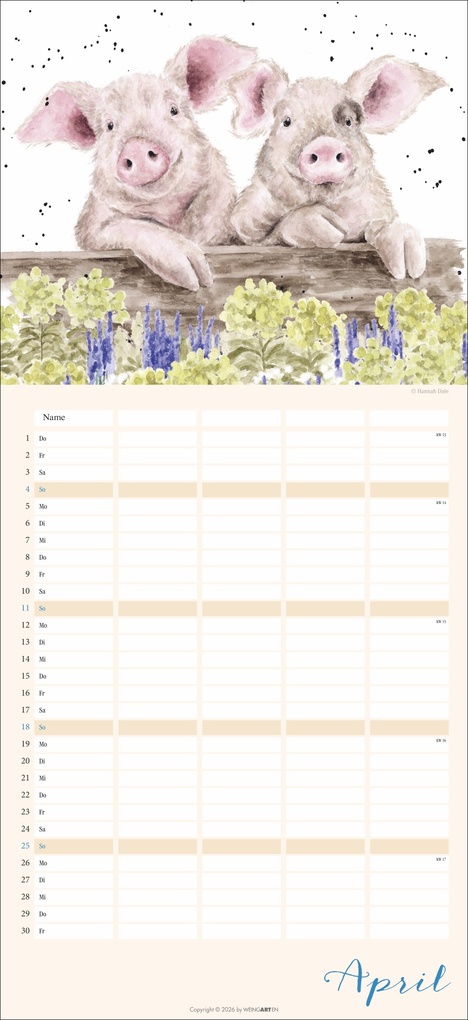 Weitere Ansicht: Happy Family Familienplaner 2027 | Hannah Dale