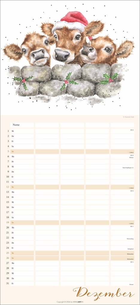 Weitere Ansicht: Happy Family Familienplaner 2027 | Hannah Dale