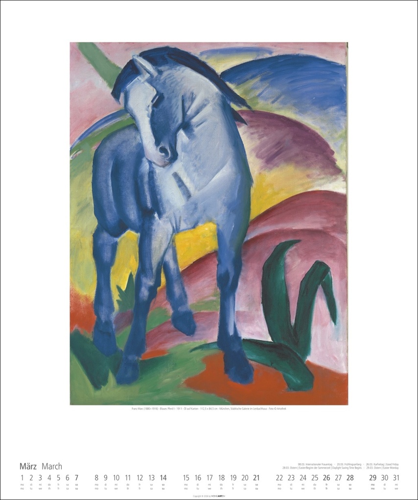 Weitere Ansicht: Der Blaue Reiter Kalender 2027 | Wassily Kandinsky, August Macke, Franz Marc, Gabriele Münter