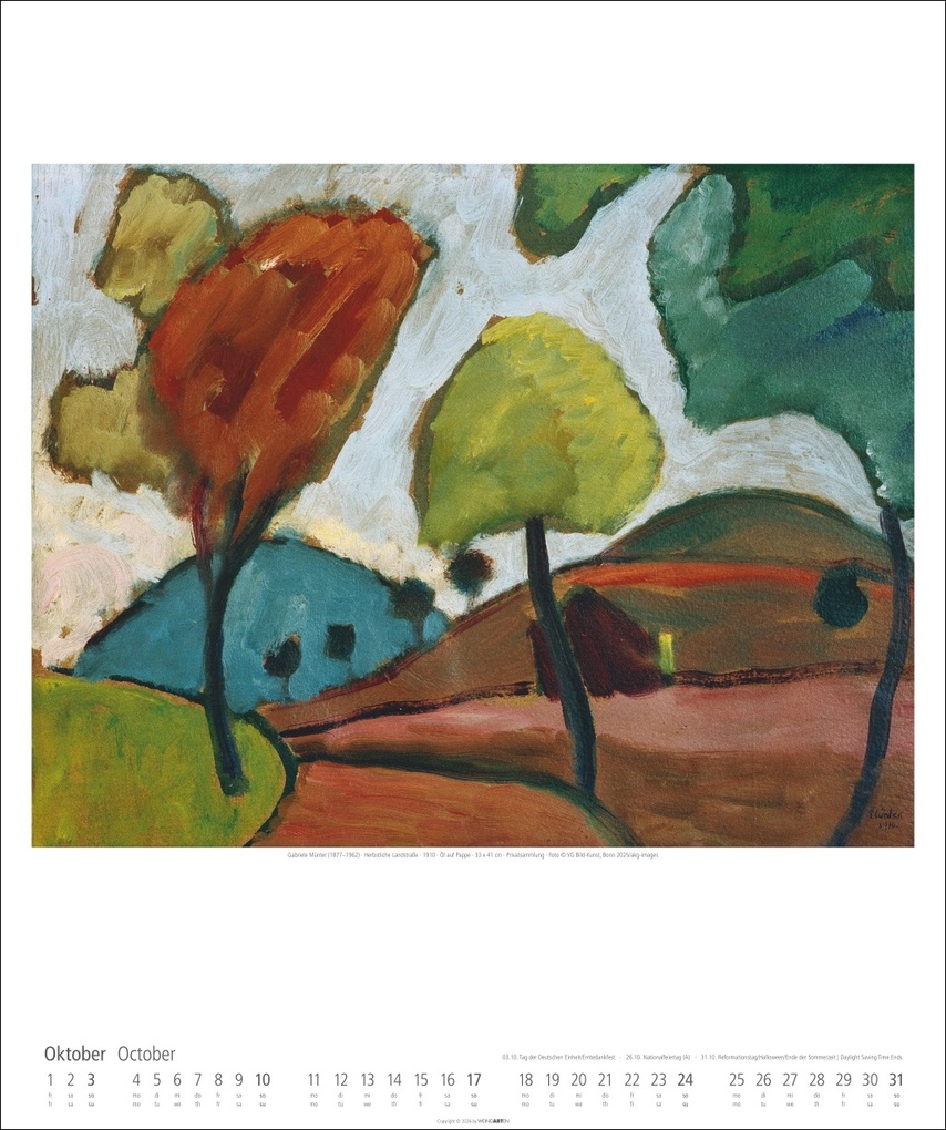 Weitere Ansicht: Der Blaue Reiter Kalender 2027 | Wassily Kandinsky, August Macke, Franz Marc, Gabriele Münter