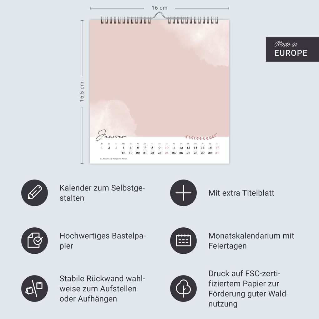 Weitere Ansicht: Kreativkalender zum Aufstellen Glücksmomente 2027