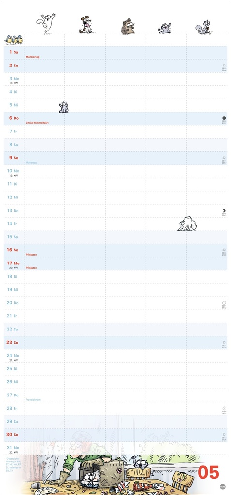 Weitere Ansicht: Simons Katze Familienplaner 2027 | Simon Tofield