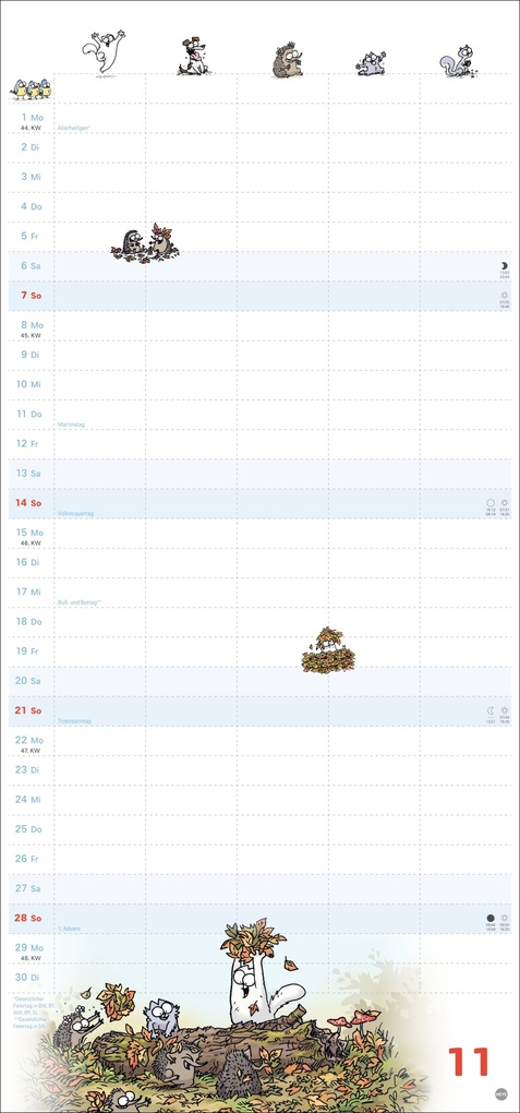 Weitere Ansicht: Simons Katze Familienplaner 2027 | Simon Tofield