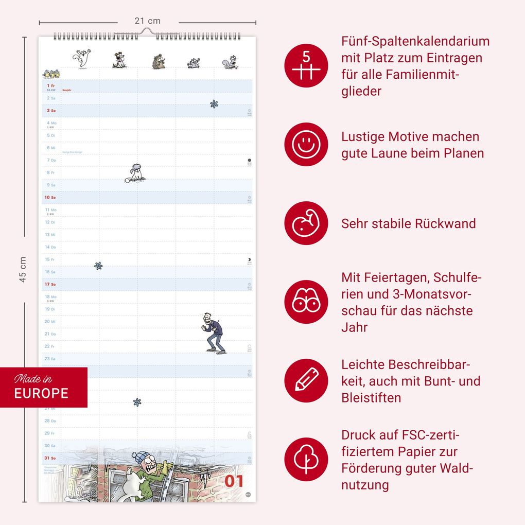 Weitere Ansicht: Simons Katze Familienplaner 2027 | Simon Tofield