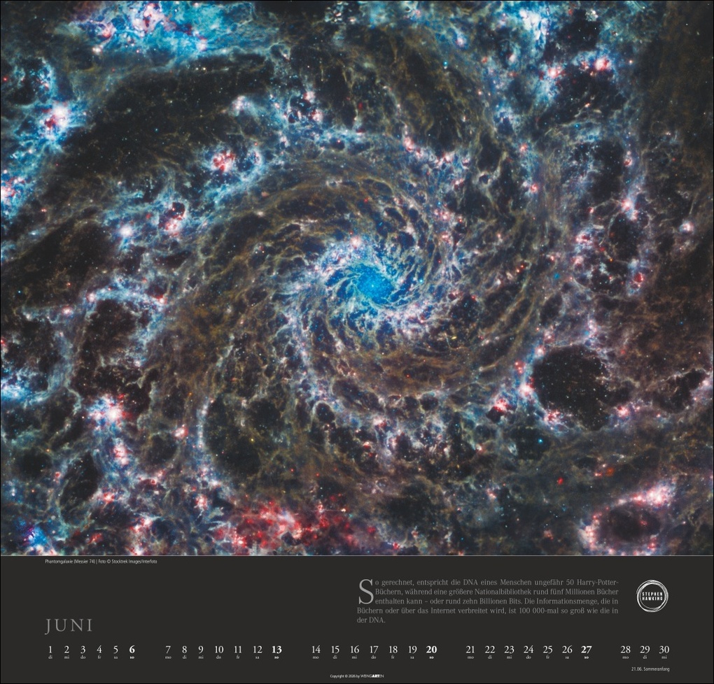 Weitere Ansicht: Stephen Hawking Kalender 2027 - Mein Universum